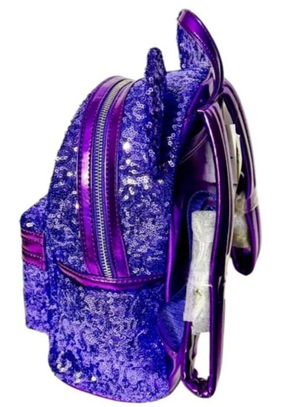 Disney Parks Loungefly Mickey Mouse Purple Potion Sequined Mini Backpack NWT